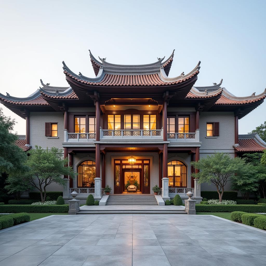 Kiến trúc độc đáo bên ngoài Trung tâm Văn hóa Kinh Bắc tại Bắc Ninh